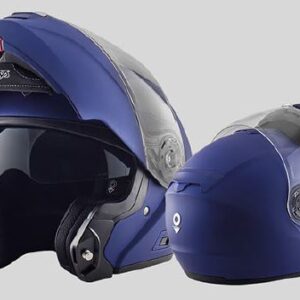 Čelada Nos NS-8 Flip Up Deep Blue Matt
