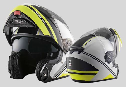 Čelada Nos NS-8 Flip Up Dynamic Fluor Yellow - Image 2