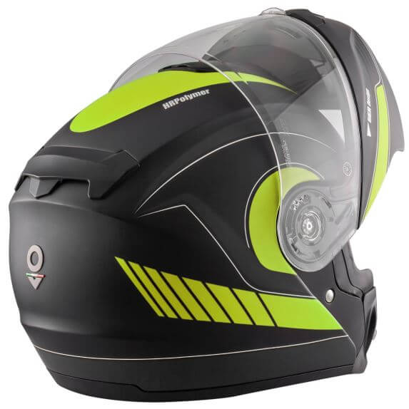 Čelada Nos NS-8 Flip Up Gaze Fluor Yellow Matt - Image 3