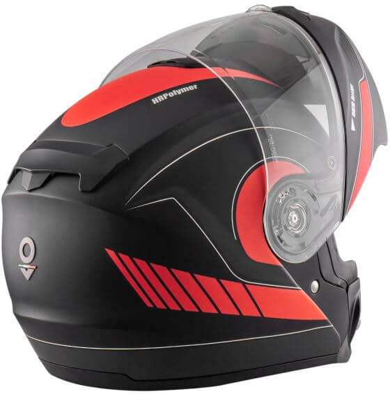 Čelada Nos NS-8 Flip Up Gaze Red Matt - Image 3