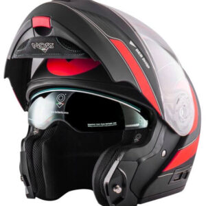 Čelada Nos NS-8 Flip Up Gaze Red Matt