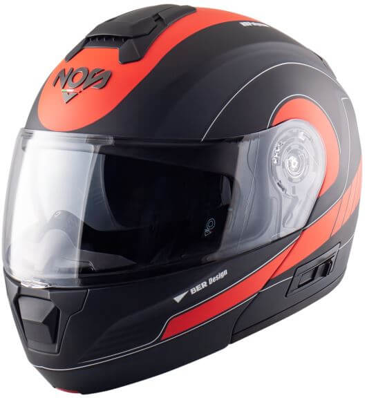 Čelada Nos NS-8 Flip Up Gaze Red Matt - Image 2